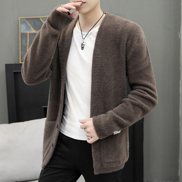 Ανδρική καθημερινή μοντέρνα  ζακέτα  χωρίς στερέωση σε δύο χρώματα