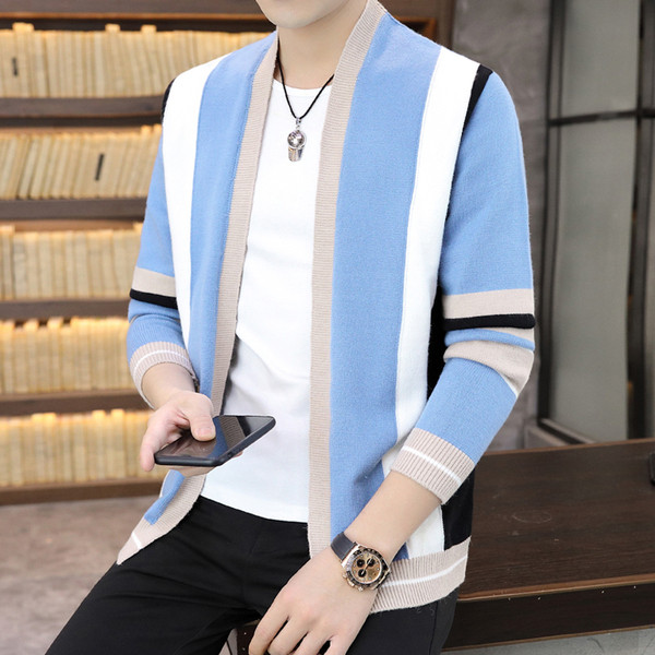 Ανδρική ζακέτα νέου μοντέλου με μακριά μανίκια