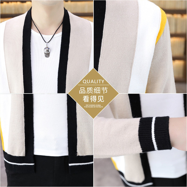 Ανδρική ζακέτα νέου μοντέλου με μακριά μανίκια