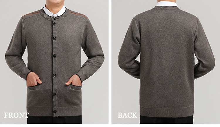 Új modell férfi mellény kerek nyakkivágással és gombokkal