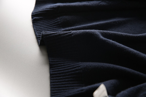 Őszi-téli férfi mellény kék színű cipzárral