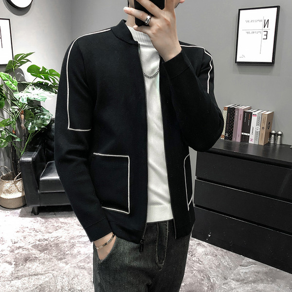 Férfi alkalmi mellény cipzárral és zsebekkel