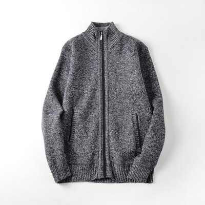 Férfi alkalmi mellény magas gallérral és cipzárral