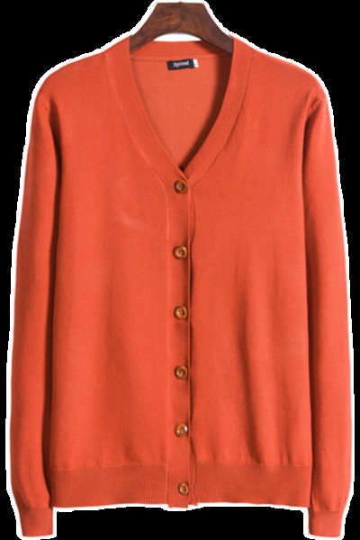 Vékony kötésből készült, hétköznapi férfi kardigán V-nyakkal és gombokkal