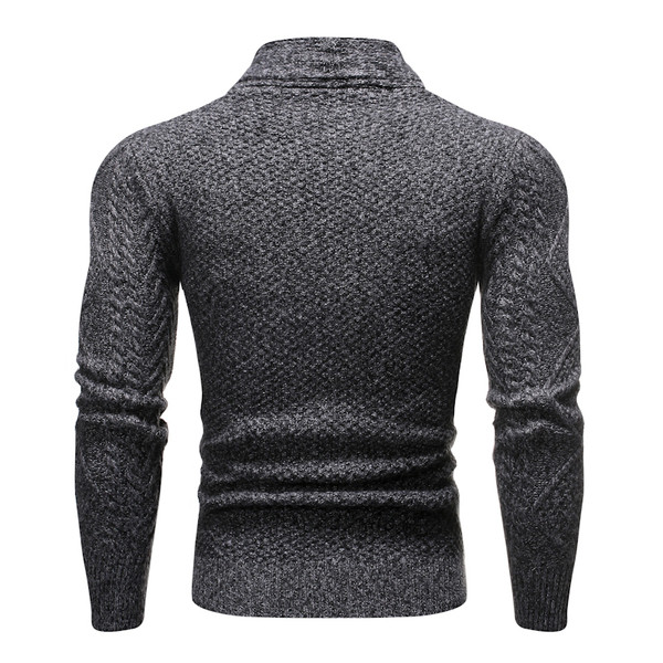 Muški pleteni prsluk s džepovima i gumbima