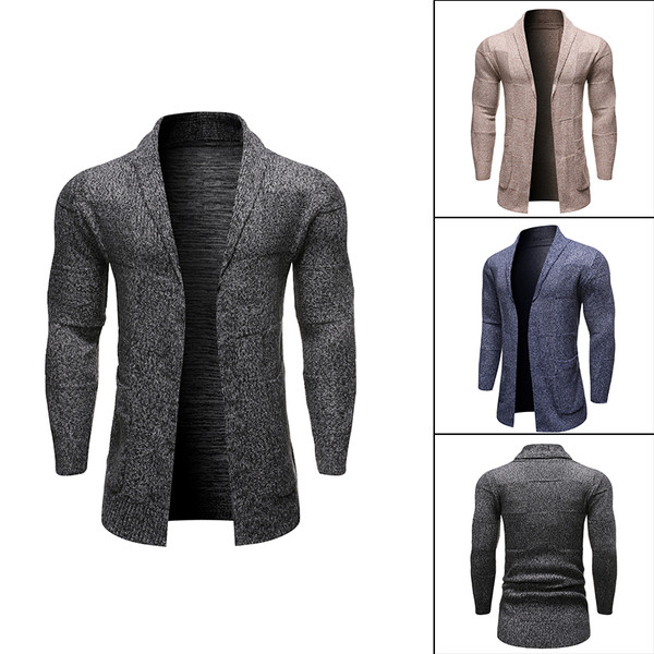 Modern férfi mellény zsebekkel és hosszú ujjakkal