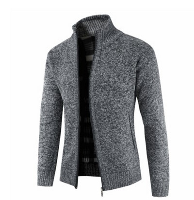 Férfi téli mellény cipzárral és póló magas gallérral