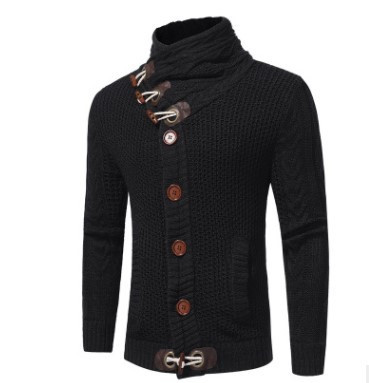 Férfi téli kardigán gombokkal - kötött