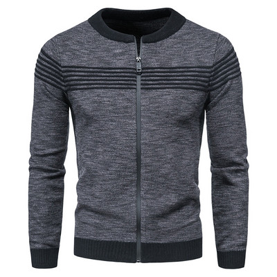 Alkalmi férfi mellény cipzárral és kerek nyakkivágással