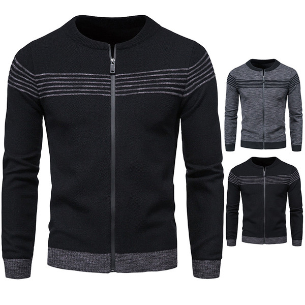 Alkalmi férfi mellény cipzárral és kerek nyakkivágással