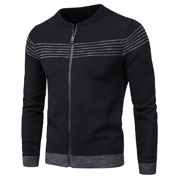 Alkalmi férfi mellény cipzárral és kerek nyakkivágással