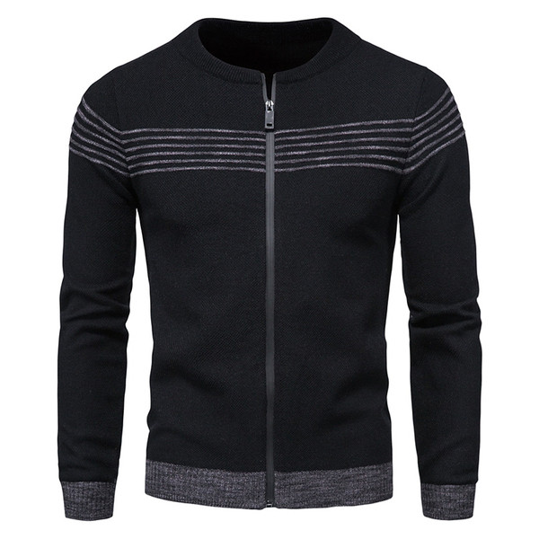 Alkalmi férfi mellény cipzárral és kerek nyakkivágással