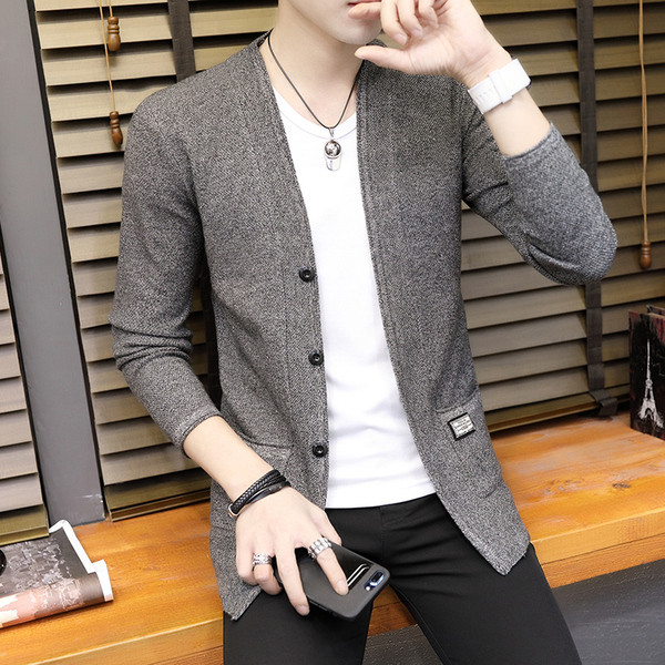 Modern férfi mellény - spitz nyakkivágással és gombokkal