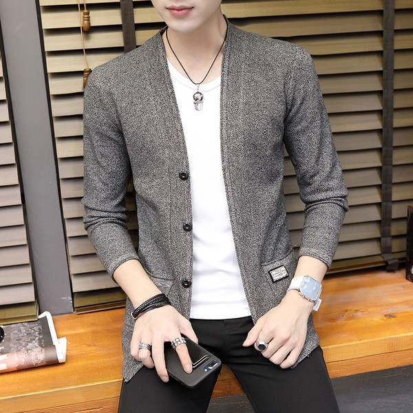 Modern férfi mellény - spitz nyakkivágással és gombokkal