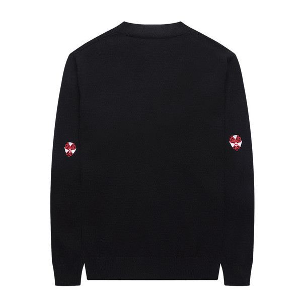 Vékony férfi kardigán gombokkal és hímzéssel