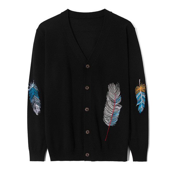 Tavaszi-őszi kardigán hímzéssel és gombokkal