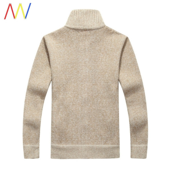 Zimski muški prsluk s visokim ovratnikom i patentnim zatvaračem