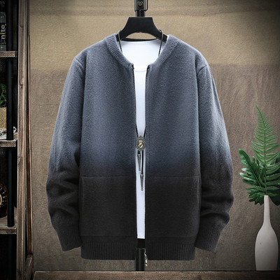 Modern férfi mellény zsebekkel és ovális nyakkivágással