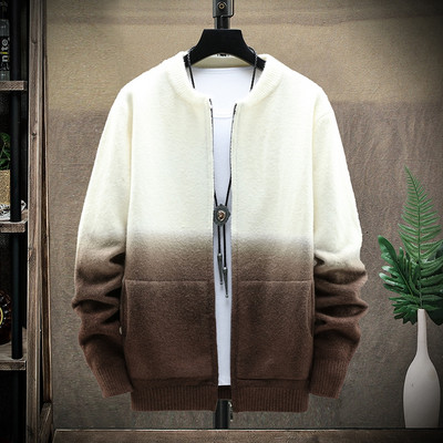 Modern férfi mellény zsebekkel és ovális nyakkivágással