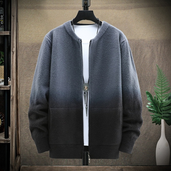 Modern férfi mellény zsebekkel és ovális nyakkivágással