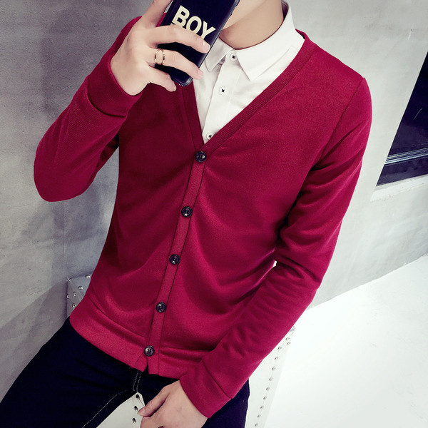 Alkalmi férfi mellény V-nyakkal és gombokkal