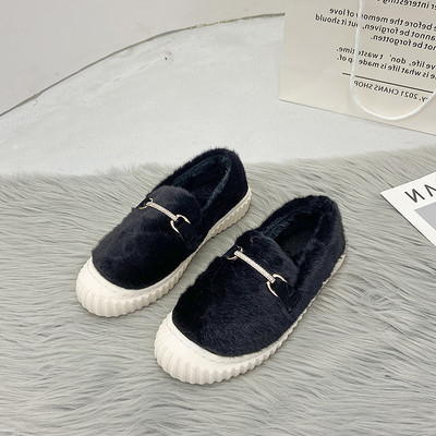 Ležerne ženske cipele s paperjem i metalnim ukrasom