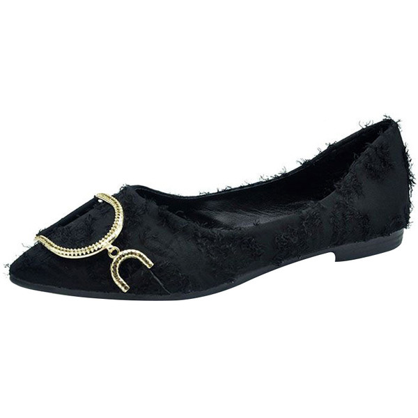 Ženske cipele s metalnim elementom model na špic