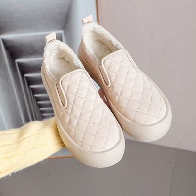 Női alkalmi cipő műbőrből - lapos talppal