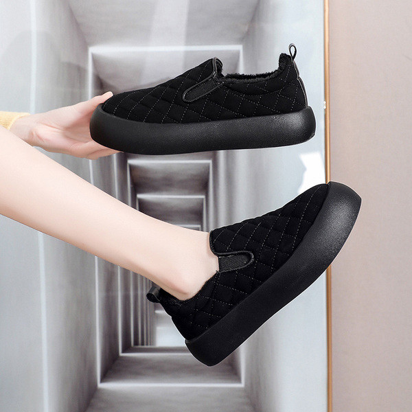 Női alkalmi cipő műbőrből - lapos talppal