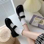 Casual ženske cipele zaobljeni model s kopčom