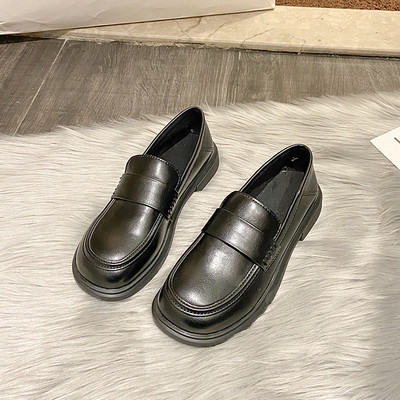 Casual γυναικεία παπούτσια στρογγυλεμένο μοντέλο κατασκευασμένο από έκο δέρμα με επίπεδη σόλα