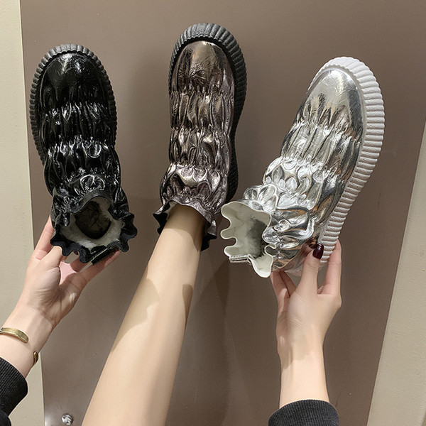 Női alkalmi cipő meleg béléssel