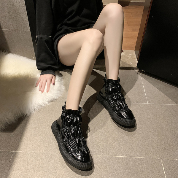 Női alkalmi cipő meleg béléssel