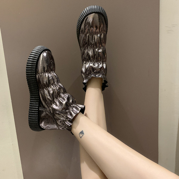 Női alkalmi cipő meleg béléssel