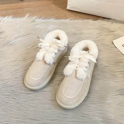 Őszi-téli női fűzős és pehelycipő