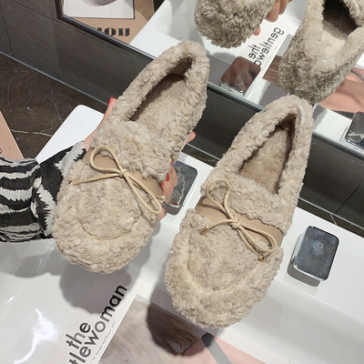 Női pehelycipő szalaggal - lapos talppal