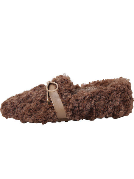 Női pehelycipő szalaggal - lapos talppal