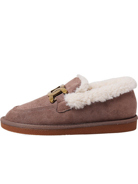 Női alkalmi cipő eco velúrból és fém elemből