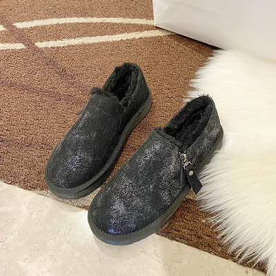 Női alkalmi cipő puha béléssel és cipzárral