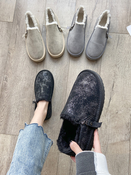 Női alkalmi cipő puha béléssel és cipzárral