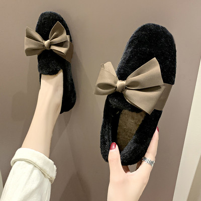 Pantofi casual de dama cu captuseala moale si panglica