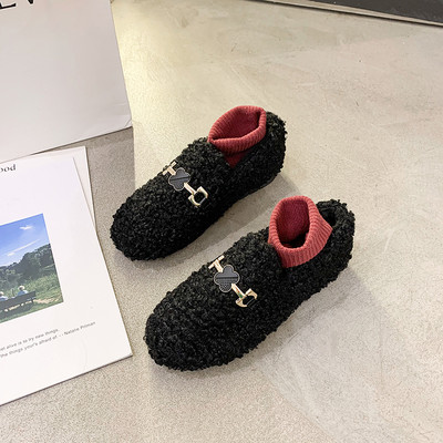 Új modell női lekerekített cipő fém elemmel