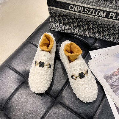 Új modell női lekerekített cipő fém elemmel