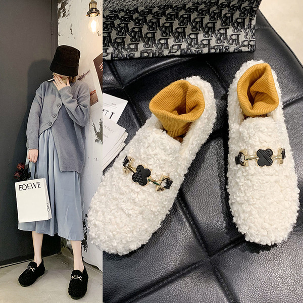 Új modell női lekerekített cipő fém elemmel