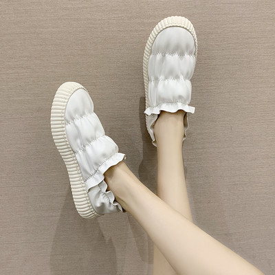 Női alkalmi cipő eko bőrből - lapos talppal