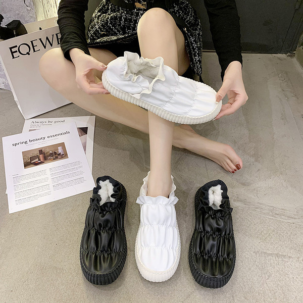 Női alkalmi cipő eko bőrből - lapos talppal