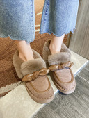 Öko velúrból készült őszi-téli női cipő pehellyel és szalaggal
