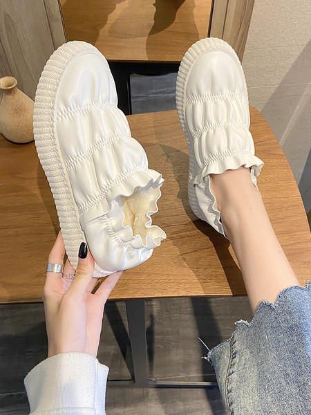 Női alkalmi cipő eko bőrből, lapos talppal és gumírozással