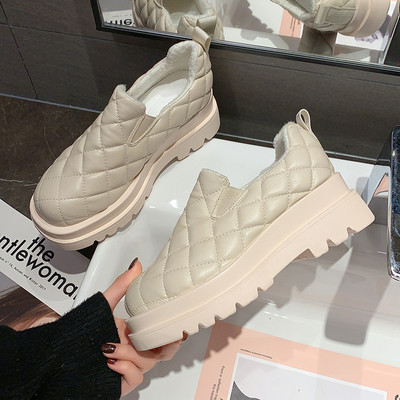 Alkalmi női cipő durva talppal - öko bőr