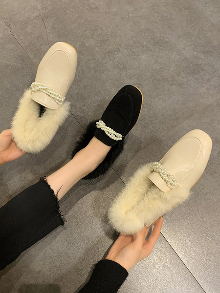 Női alkalmi cipő eko bőrből és gyöngyből